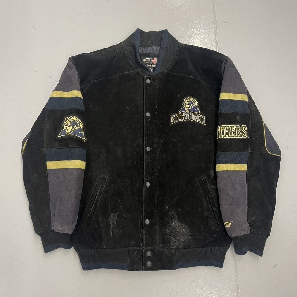 Vintage 90s University of Pittsburgh Pitt Bomber Jacket